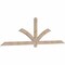 Ekena Millwork Redmond Smooth Timber Gable Bracket, Douglas Fir, 96"W x 28"H x 1 1/2"D x 3 1/2"F, 7/12 Pitch GBW096X28X0204RED00SDF - alternate 4